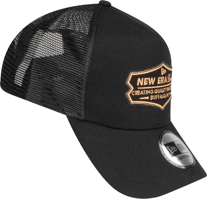 Immagine prodotto New Era Cappello Trucker regolabile - RETRO PATCH nero / kaki (Taglia unica)