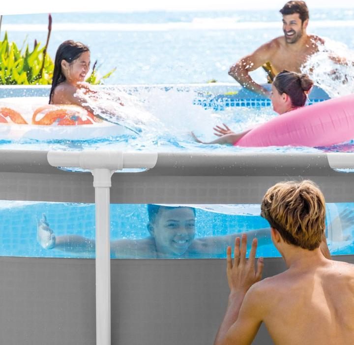 Image du produit Intex ENSEMBLE DE PISCINE PREMIUM 4.27M X 1.07M CLEARVIEW PRISM FRAME - Taille : 427x1 26722NP (427 x 107 cm)