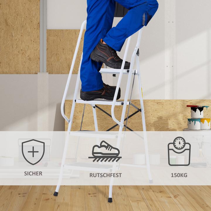 Immagine prodotto Homcom Scaletta con portautensili (Stile, 50 cm)