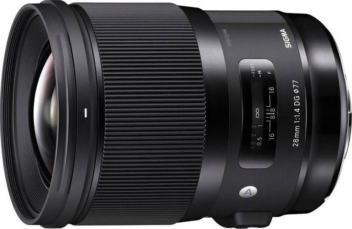 Image du produit Sigma 28mm f/1.4 DG HSM ART, Sony E (Sony E, APS-C / DX, Plein format)