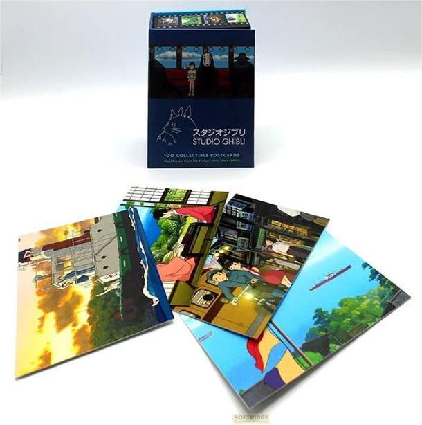 Produktbild Coffret 100 cartes postales de collection (Englisch, Studio Ghibli, 2019)