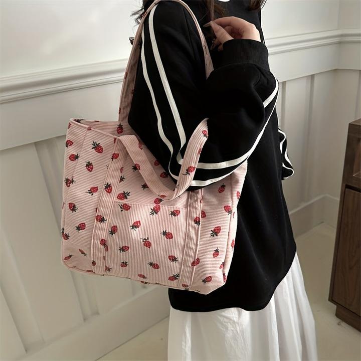 Image du produit Only-Bags.Store Grosse Kapazität Mode Casual Tote Bag, süsse Umhängetasche mit einfachem Tragegriff, vielseitige