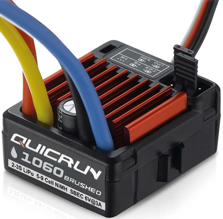 Actual product image Hobbywing QuicRun 1060 Brushed Regulator T-Connector 60A for 1/10th scale