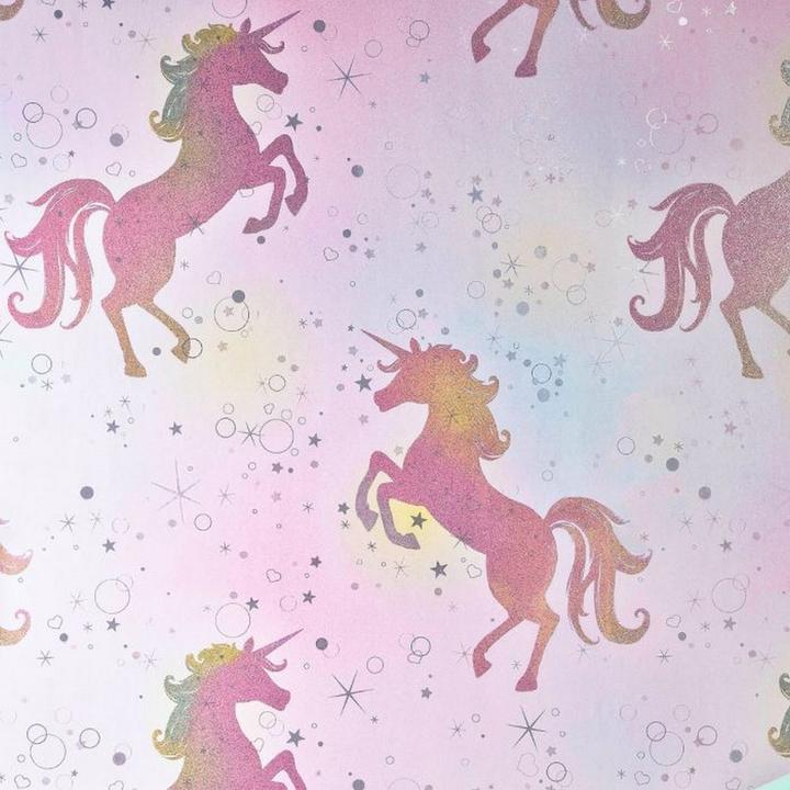 Crown Be Dazzled Unicorn Wallpaper (52 x 1000 cm)