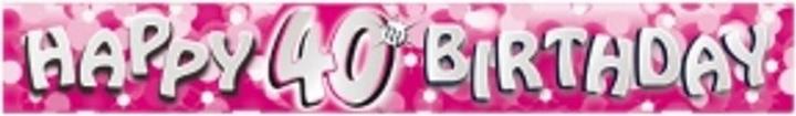 Actual product image Amscan Sparkle 40th Birthday Banner