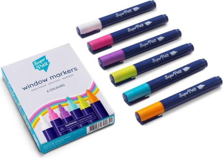 Image du produit Super Petit marqueur de fenêtre (Multicolore, 6 x)