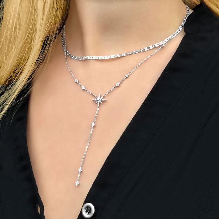 Produktbild Candy Y-Halskette Edie, 925 Sterling Silber (925er Sterlingsilber, 42 - 45 cm)