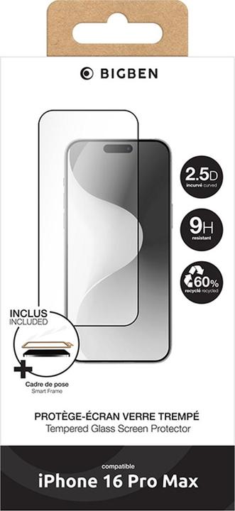Immagine prodotto Bigben 9H Schutzfolie (1 Pezzo/i, Apple iPhone 16 Pro Max)