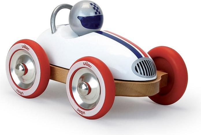 Actual product image Vilac Roadster vintage racing car white