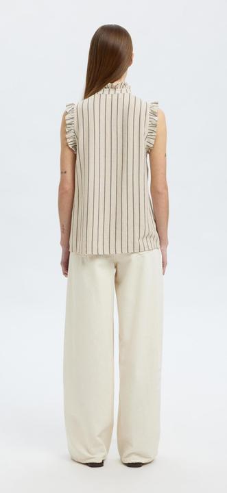 Produktbild Selected Femme Slfviva Sl Ruffle Striped Sun Top Noos (38)
