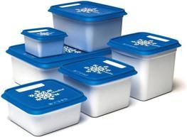 Actual product image Merkloos Freezer container 1000 ml set with 3 pieces (1 l)