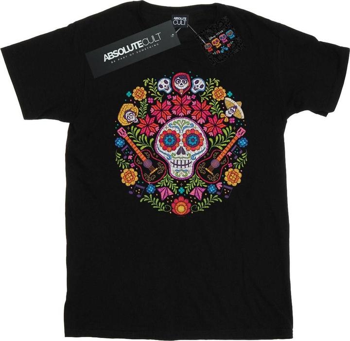 Produktbild Disney Coco Embroidered Skull Print TShirt Mädchen (140, 146)