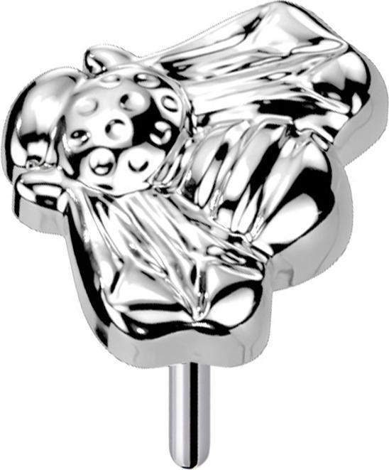 Produktbild Star Piercing Threadless Biene silber (Titan G23, ohne Messing)