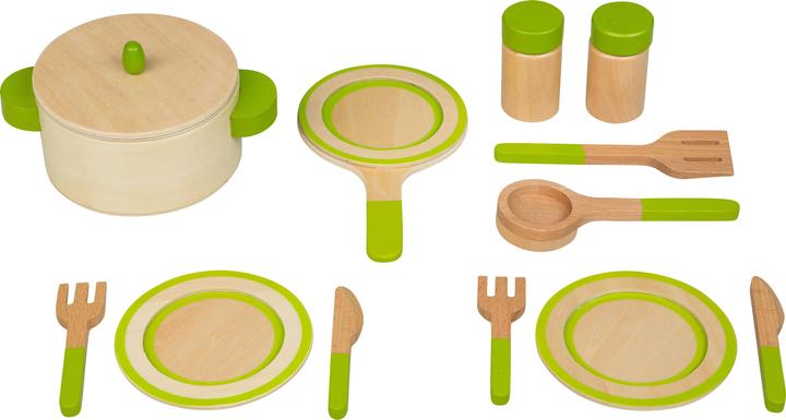 Produktbild Idena Küchengeschirr Holz 13 Teile FSC100%