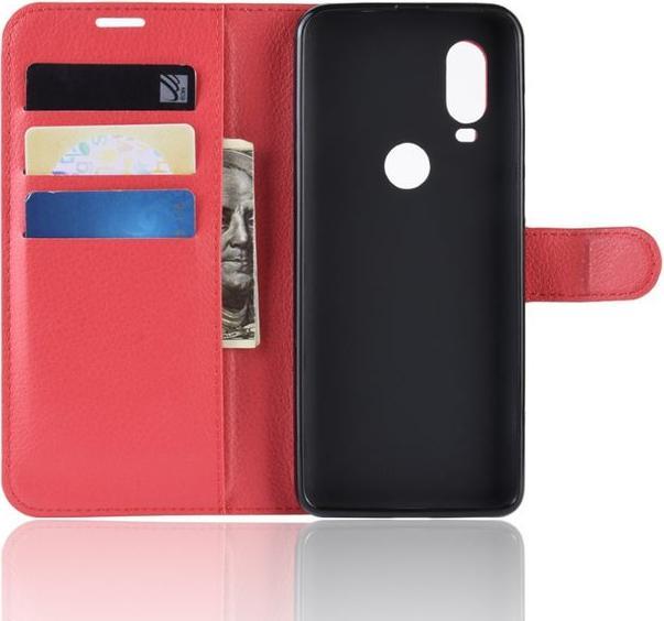 Produktbild MU Classic Litchi Leder Bookcover Series (Motorola One Vision)