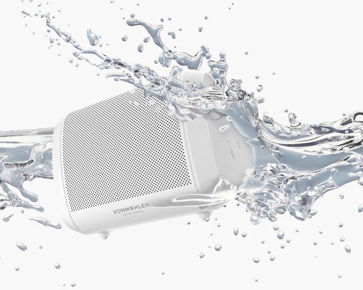Actual product image Vonmählen Bluetooth Speaker Air Beats Mini White (13 h, Rechargeable battery operated)
