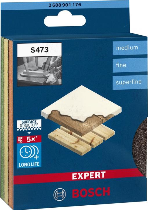 Productafbeelding Bosch Professional Zubehör EXPERT schuimschuurschijf 3x (Medium, Fijn, Superfijn)