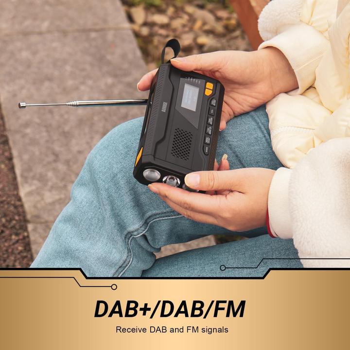Actual product image August Kurbelradio MB290B (DAB+, FM, Bluetooth)