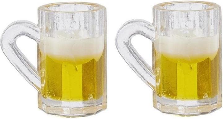 Hobby Fun Mini-Utensilien Bierglas 1.5 cm, 2 Stück (0.03 l, 2 x)