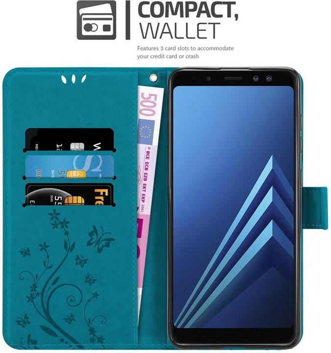 Immagine prodotto Cadorabo Copertina del libro a fiori (Samsung Galaxy A8 (2018))