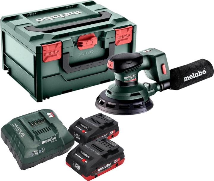 Image du produit Metabo SXA 18 LTX 150 BL Akku Exzenterschleifer 18 V 150 mm Brushless + 2x LiHD Akku 4,0 Ah +
