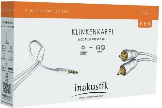 Immagine prodotto Inakustik Cavo a jack (1.50 m, Connettore da 3,5 mm (AUX), Cinch)