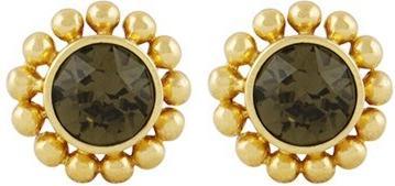 Image du produit Steinkult Boucles d'oreilles "Amy (Plaqué or 18 carats, Pierre de cristal, Laiton)