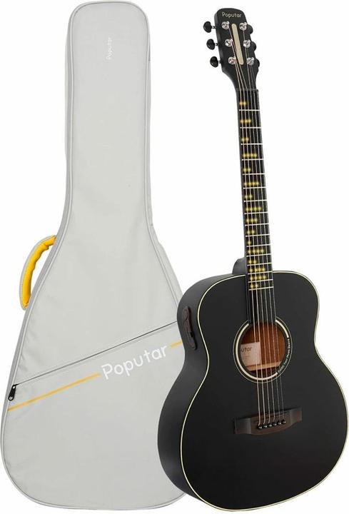 Image du produit Popu Music Guitare western Poputar T2 (Guitare occidentale, Rosewood (matériau de pont), Épicéa (table d'harmonie), Acajou (matériau arrière), Acajou (matériau latéral), Acrylonitrile butadiene styrene (ABS) (matériau de la planche à doigts))