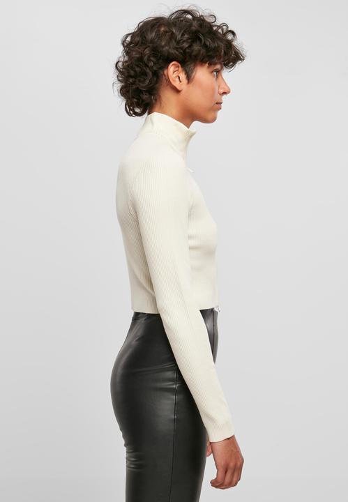 Actual product image Urban Classics Ladies Cropped Rib Knit Zip Cardigan - 19407 (4XL)