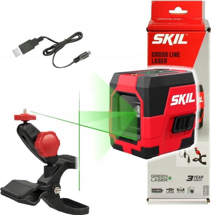 Actual product image Skil 1912 AA Cross line laser (green) 20m