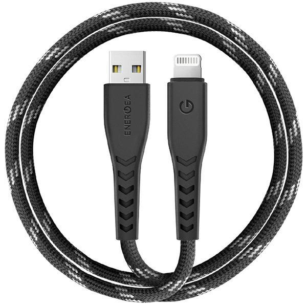 Energea cable Nyloflex USB - Lightning Charge and Sync C89 MFI 1.5m czarny/black (1.50 m, USB 3.2 Gen 1)