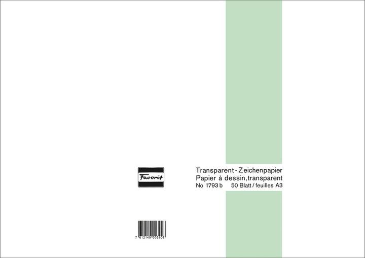 Produktbild Rumold Transparent-Papier-Blöcke (A3, Blanko)