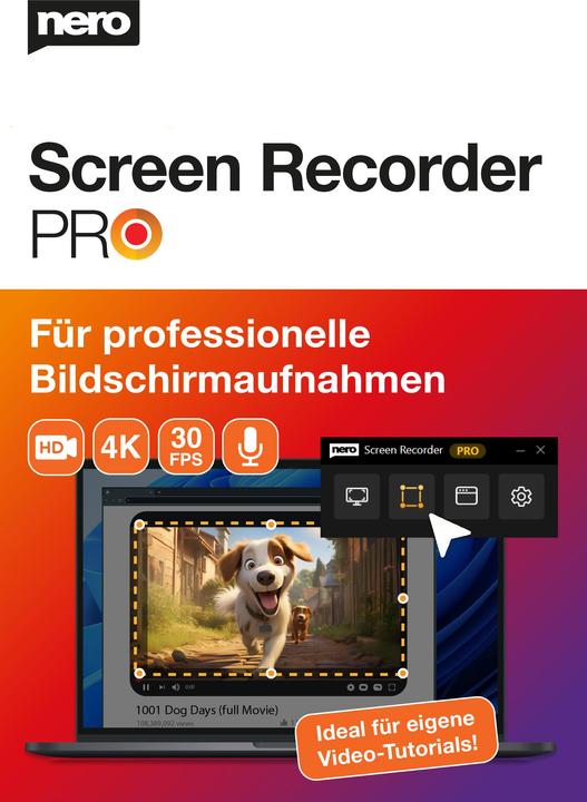 Actual product image Nero Screen Recorder PRO 365 Download Code (1 User, 1 Devices/Users, 12 months)