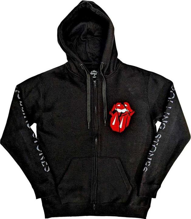 The Rolling Stones Hoodie mit durchgehendem Reissverschluss