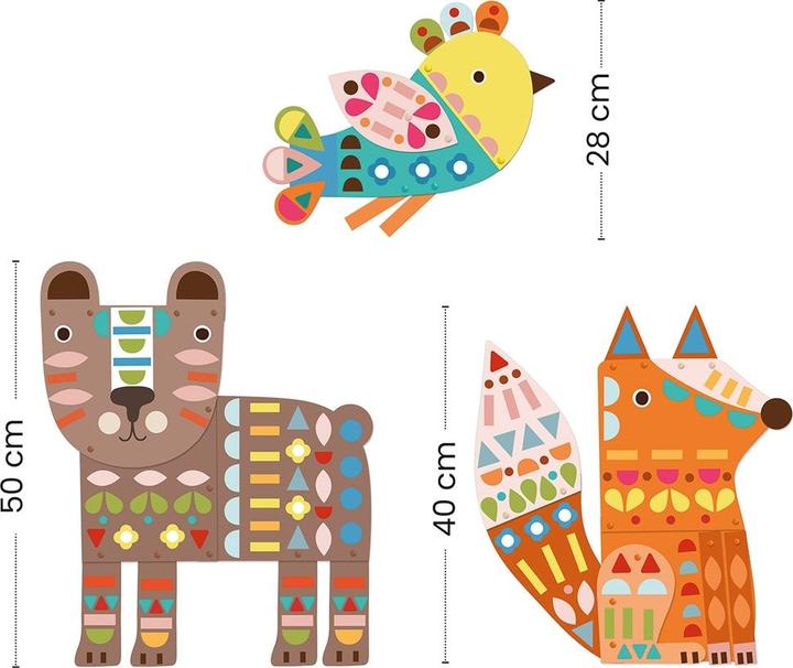 Actual product image Djeco Crafting with paper - Big animals