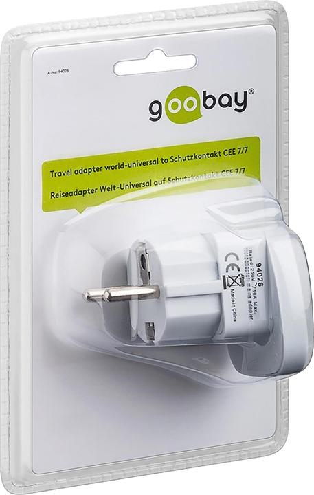 Actual product image Goobay Travel adapter