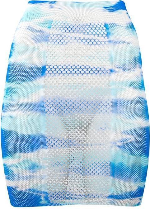 Actual product image Le Désir High-waist fishnet skirt & Dazzling Sticker - O/S (One size)
