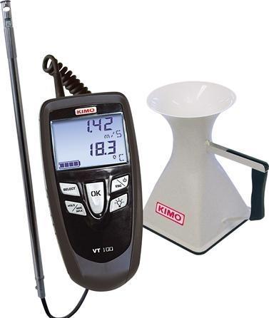 Produktbild Elma Instruments Kimo-Filzsatz VT100E + K35 TrichterØ8mm Hitzdrahtsonde, L:300mmTrichteröffnung : 20