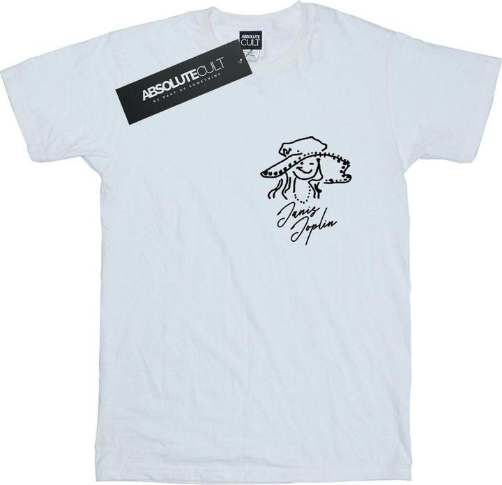 Janis Joplin Outline Sketched TShirt (L)