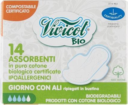 Immagine prodotto Vivicot Pannolini igienici con ali per 14 pezzi - (14 x)