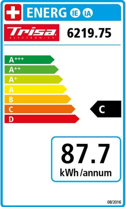 Label énergétique Trisa Barista Plus