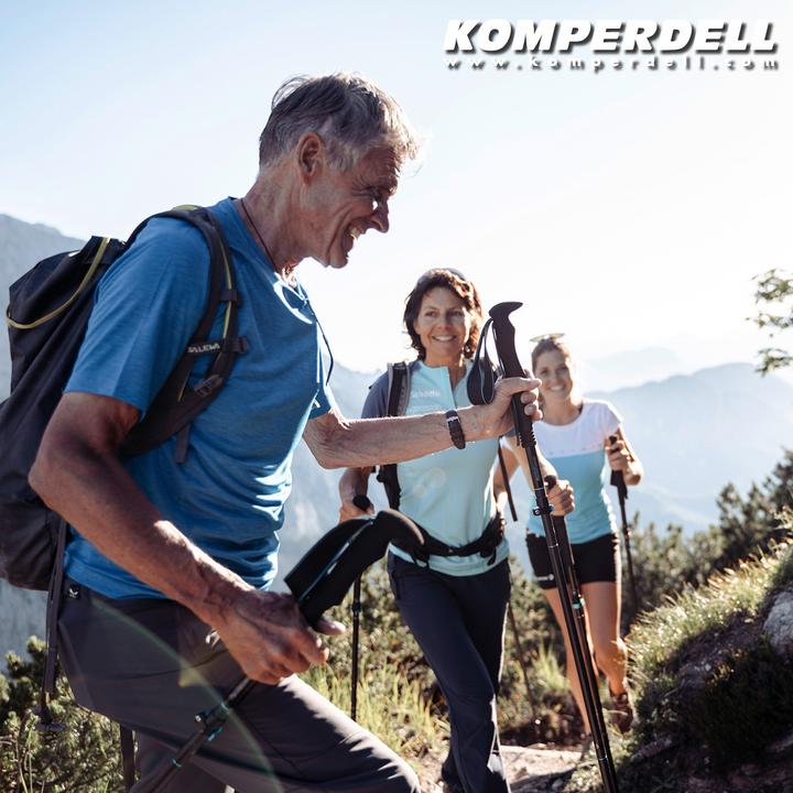 Actual product image Komperdell Carbon FXP.4 Approach Vario Compact poles (125 cm)