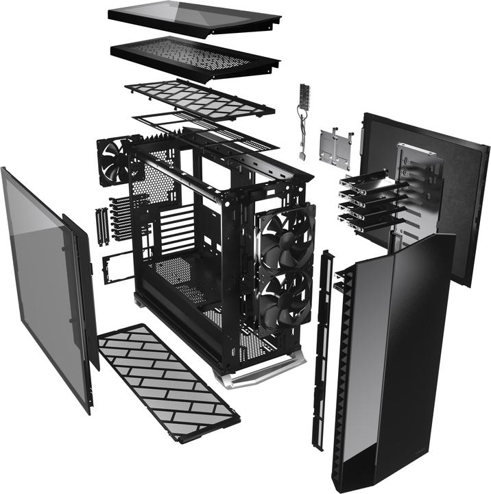 Produktbild Fractal Vector RS - Blackout Dark (ATX, mATX, Mini-ITX, E-ATX)