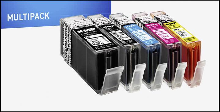 Actual product image KMP C100V Multipack compatible with Canon PGI-550/CLI-551 XL (M, FC, C, Y)