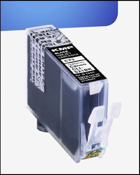 Produktbild KMP C73 Tintenpatrone kompatibel mit Canon CLI-521 BK (BK)
