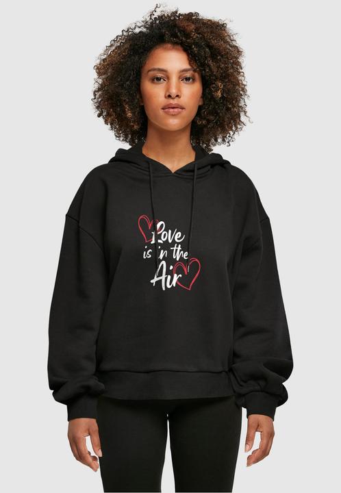 Actual product image Merchcode Ladies Valentines Day - Love is in the Air Organic Oversized Hoody - 113445 (XS)