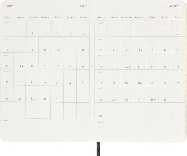Image du produit Moleskine Agenda scolaire Soft Cover (9 x 14 cm, Anglais)