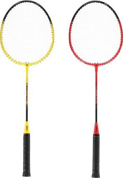 Immagine prodotto Nils NRZ264 Set badminton in alluminio 4 racchette 3 frecce a molla 600x60cm custodia rete