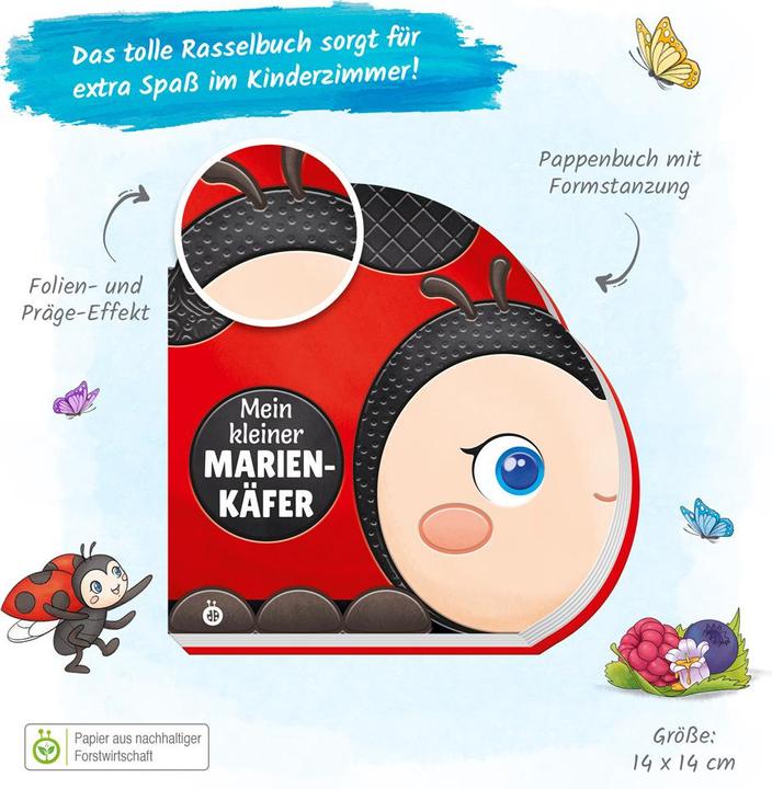 Produktbild Pappenbuch Rasselbuch Mein kleiner Marienkäfer (Deutsch)