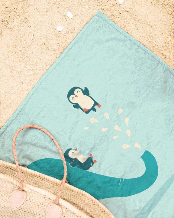 Actual product image Juniqe Waterslide - Elephants (90 x 180 cm)